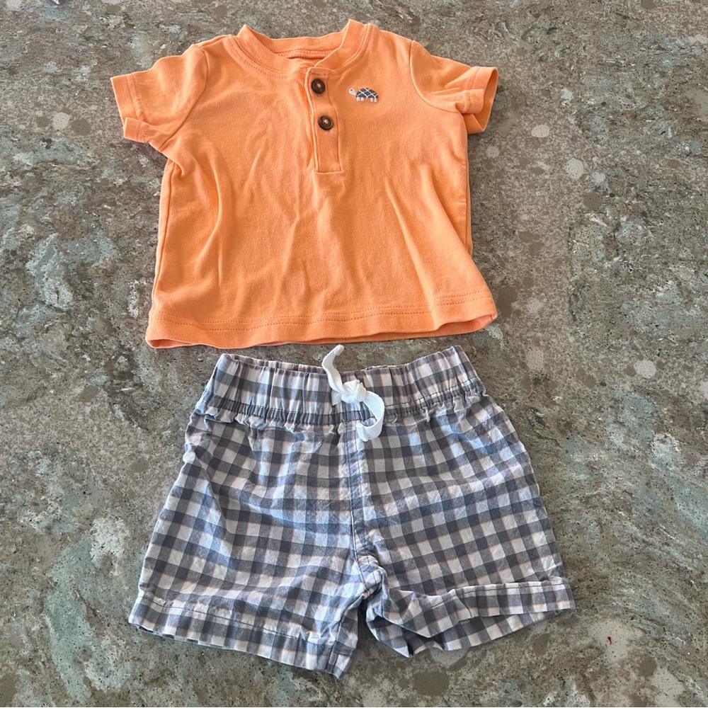 Carters Just One You Baby Polo & Shorts Set 6M